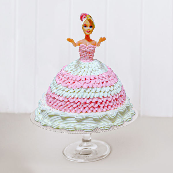 Vanilla Barbie Doll Cake