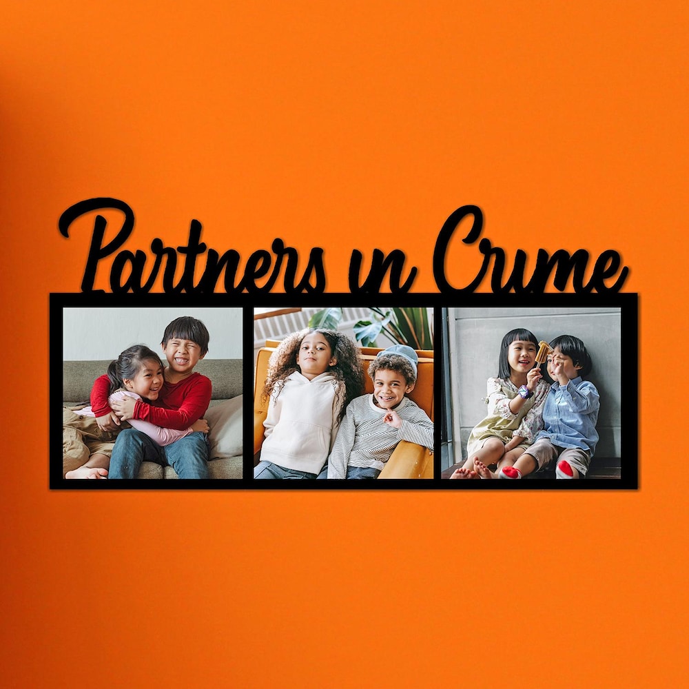 Partners In Crime Personalized Wall Frame
